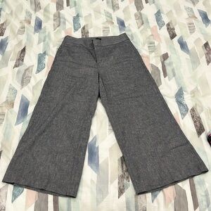 Wide leg cropped pants